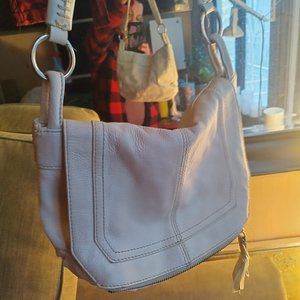 Clarks white leather small purse